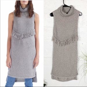 Nomad fringe sweater dress